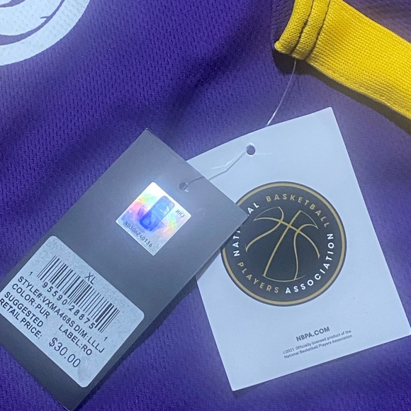 NBA LA Lakers LeBron James #6 Men’s Basketball Jersey Sleeveless XL. - Picture 7 of 9